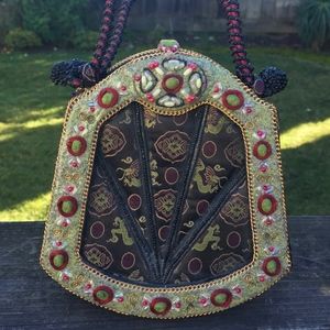 Mary Frances Asian-Style Dragon Embellished Bag